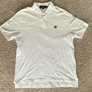 Smathers and Branson Clemson White Polo Shirt